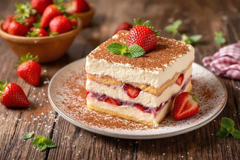 Dans quoi tremper les biscuits pour un tiramisu aux fraises ?