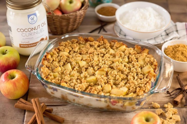 Un crumble aux pommes sans beurre pour une version plus légère.jpg