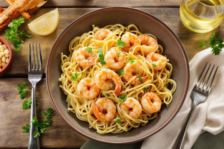 Une recette de pâtes aux crevettes simple et délicieuse.jpg