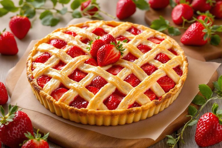 Belle et délicieuse : cette tarte aux fraises quadrillée est un délice de saison ! Voici notre recette.jpg