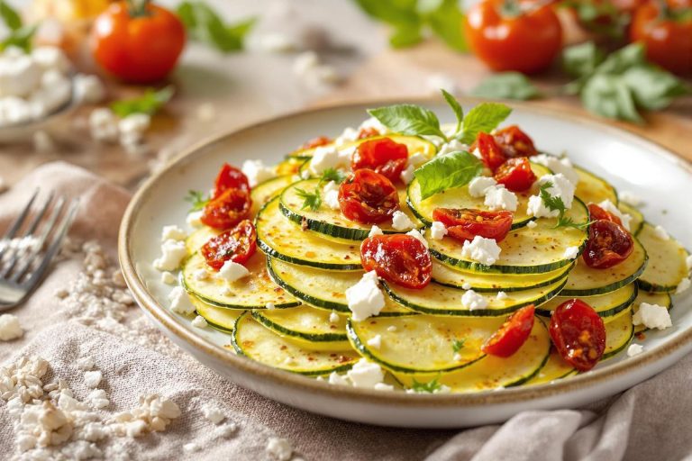 Les courgettes arrivent sur nos étals : la recette de l'invisible aux courgettes, feta et tomates séchées.jpg
