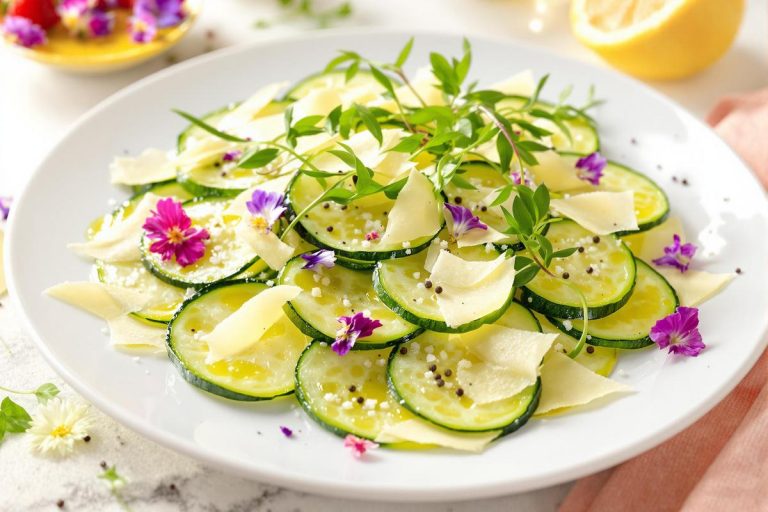 Carpaccio de courgettes au parmesan: la fraîcheur italienne dans votre assiette.jpg
