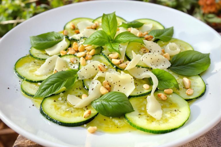 C'est la deuxième fois que je fais ce carpaccio de courgettes cette semaine tellement la recette est succulente !.jpg