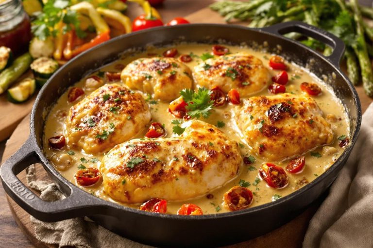 Les mamans le cuisinent en boucle : ce poulet crémeux au parmesan est devenu un incontournable des repas du dimanche.jpg