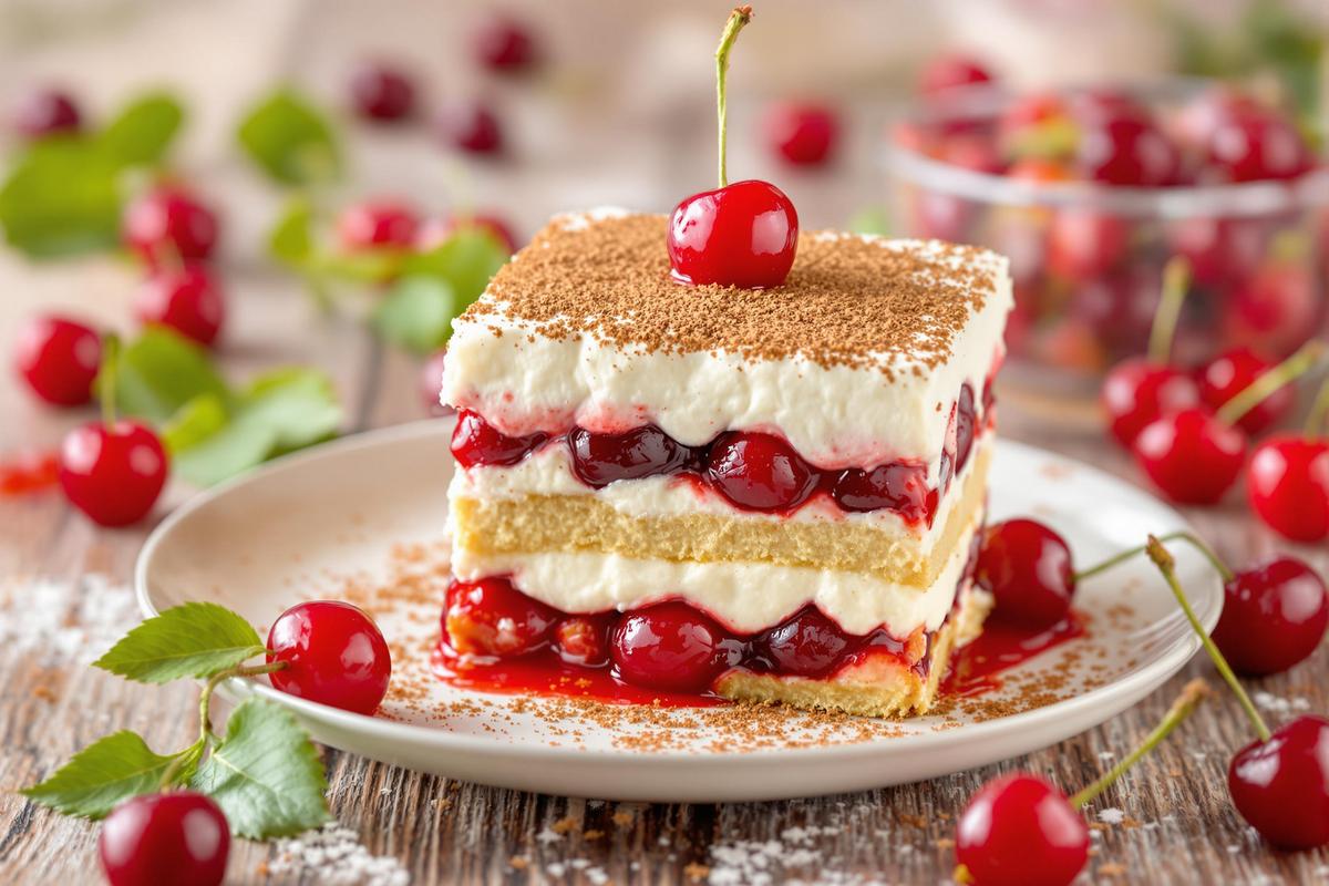 Oubliez les fraises ou la version classique, ce tiramisu aux cerises mérite sa place dans votre carnet de recettes.jpg