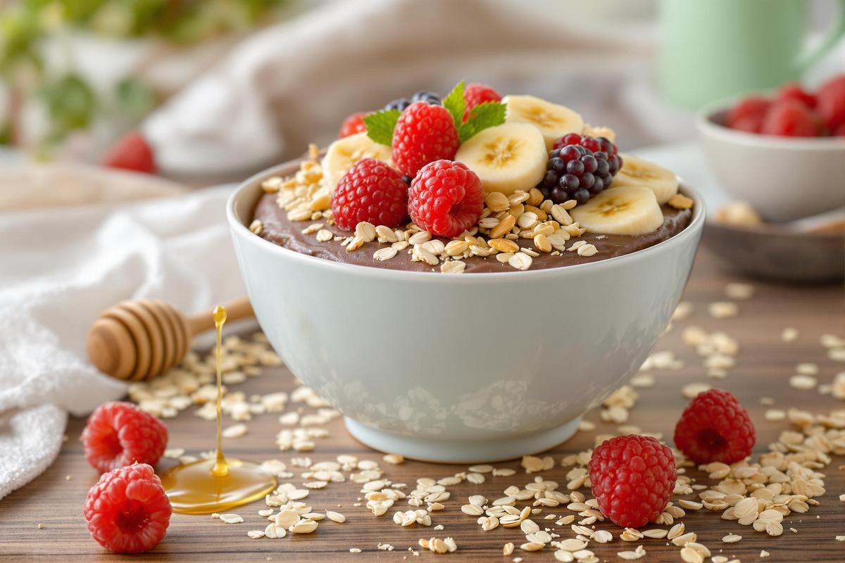 Ce bowl cake aux flocons d'avoine, chocolat a le goût d'un dessert pour un petit-déjeuner sain et gourmand.jpg