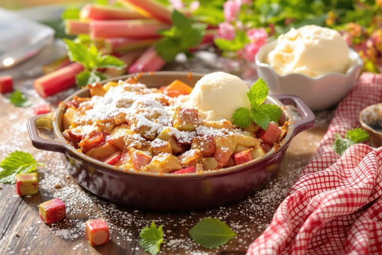 Je fais cette recette à la rhubarbe chaque année : elle est parfaite pour fêter l’été (léger et acidulé à souhait).jpg