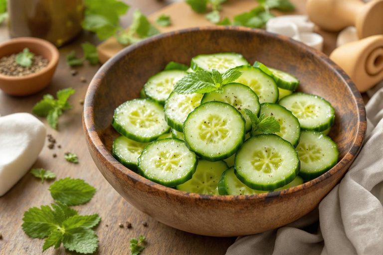 Je prépare cette salade de concombres à 3 ingrédients tout l'été, mon meilleur remède pour lutter contre la chaleur.jpg