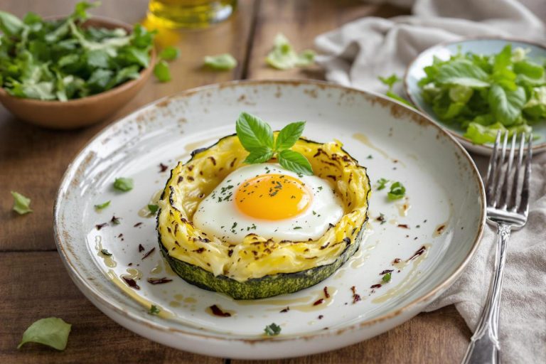 L'entrée simple, efficace et jamais vue ailleurs : les nids de courgettes œuf et mozzarella.jpg