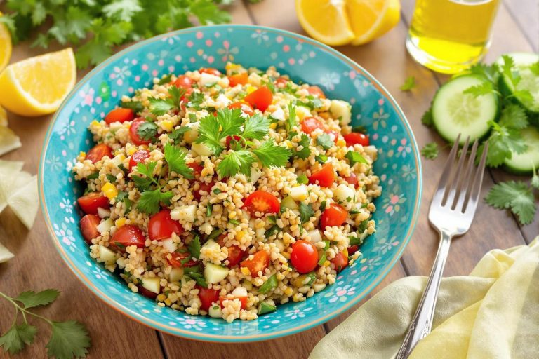 Recette de taboulé libanais sans semoule au boulgour, tomates et persil.jpg